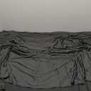 6 ft Long Rectangular Stretch Tablecloth Table Skirt, One-Piece Spandex Jacket Cover, Tight Fit Linen-Fitted Table Cover for Trade Show, DJ, Wedding, Party, Kiosk-Premium Fabric (Black)