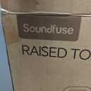 Soundfuse Toilet Seat Riser for Seniors, Raised Toilet Seat with Handles, Adjustable Height & Width, 400lb Handicap Elevated Toilet Seat, Fit Any Toilet