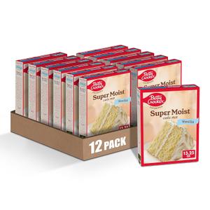 Betty Crocker Favorites Super Moist Vanilla Cake Mix, 13.25 oz (Pack of 12), BBD  06/19/2027