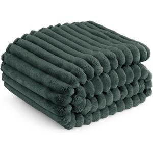 Bedsure GentleSoft Mallard Green Fleece Blanket for Couch - Cozy Soft Blankets for Women, Cute Small Throws for Girls, 50x60 Inches