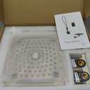 Shower Faucet Set, Rainfall Shower Head with Handheld Brushed Gold