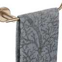 JQK Hand Towel Bar, Champagne Bronze Stainless Steel Towel Ring Holder for Bathroom, 9 Inch Wall Mount Right Hand, TR100-CB