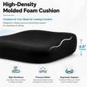 Ergonomic Office Chair, High Back Mesh Computer Chair with Molded Foam Cushion, Adjustable Headrest, Lumbar Support, Tilt Lock and Coat Hanger for Home Office