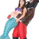 Morph Inflatable Mermaid Costume Kids, Blow Up Pirate Costume Children, Mermaid Inflatable Costumes for Girls