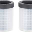 Tovolo Mini Ice Cylinder- Squeeze & Release- Set of 2, 1000422, Gray