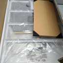 Somdot Narrow Dresser with 4 Drawers, Slim Storage Organizer Chest of Drawers with Removable Fabric Drawers for Small Spaces Bathroom Closet Bedroom Laundry, Ash Grey (18.9"D x 7.9"W x 29.5"H (4 Drawers))