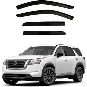 Window Visor Deflector Visors Compatible with Nissan Pathfinder 2022-2025, 4pc Rain Guard Extra Durable Sun Wind Air Side Vent Window Deflector