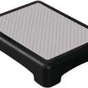 Non-Slip Indoor/Outdoor 4 Inch Height Mobility Platform Step, Grooved Surface for Added Traction, Drainage Holes Supports Up to 400 Pounds, Measures 19 1/4" L x 15 1/2" W x 4" H