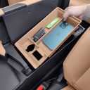 Compatible with Lexus ES ES250, ES300, ES300h, ES350H, 2022, 2023, 2024, interior armrest storage box, bracket tray, center console organizer, in car supplies Brown