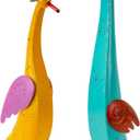 22" Duck Garden Statue Set of 2 Metal Ducks, Duck Outdoor Decor with Stakes Animal Yard Art Sculptures for Patio Porch Lawn Backyard, Large