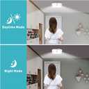 Rechargeable Motion Sensor Ceiling Light, Closet Light with USB Cable | Battery Operated, Motion Activated Cool White Light, Indoor Use for Closet Stair Pantry Hallway Shed Laundry, USB 6000K