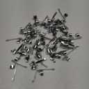 Metal Pencil Clips Slide on Pencil Pocket Clips Snap in, Pencil Holder Clip Metal Hangable Portable Pencil Clips, 60 Pcs