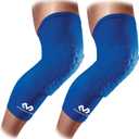 Knee Compression Sleeves: McDavid Hex Knee Pads Compression Leg Sleeve for Basketball, Volleyball, Weightlifting, and More - Pair of Sleeves (ADULT- Small, Royal)