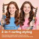 0.78in-1.4in Conical Long Barrels Attachment for Dyson Airwrap HS01 HS05 Accessories, 20MM-36MM 2 in 1 Auto-Wrap Curling Iron Curlers for Professional Barrels Curl and Wave Curl Hair, Gold