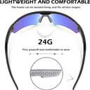 OXG 6 Pack Safety Glasses, Scratch Resistant Wraparound Lenses ANSI Z87.1 Protective Eyewear for Unisex
