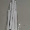MEXAU 2 Pack Tension Curtain Rods 24-46 Inch,Adjustable Spring Tension Rods White Shower Curtain Rod No Drilling for Window, Bathroom, Closet, Room Divider, 7/8" Diameter
