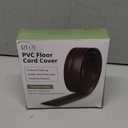 6FT Cord Covers, Walnut Wood Floor Cable Management - Protects Cords, Cavity: 0.47" x 0.24" 