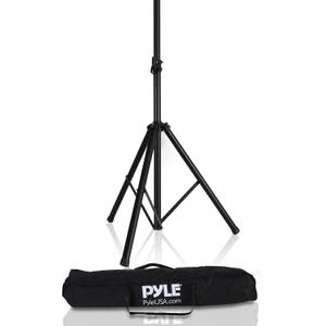 Pyle Universal Speaker Tripod Stand Mount - 6' Sound Equipment Holder Height Adjustable Up to 70 Inches For Speakers w/ 35mm Compatible Insert Perfect for Home, On Stage or In Studio Use