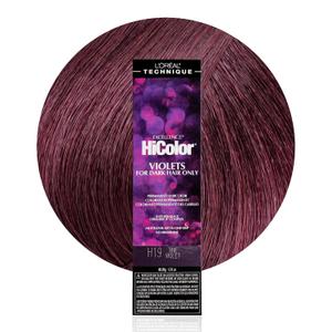 L'Oral Technique HiColor Violet & Blacks Permanent Hair Color - Anti-Breakage Ceramide R Complex, Multi-Lift with No Brassiness, For Dark Bases, Long Lasting Color