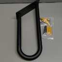 Handrails for Outdoor Step Black Safe Grab Bar Railing U Shaped Pipe Metal Handrail Hand Railing Stair Indoor or Outdoor Stair Hand Railing Wall-Mount Used Walls for Garage Porch Patio Garden Entrance (12.7*15.7*1pack)