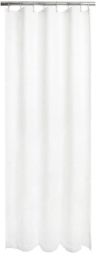CSI Bathware 66" W x 72" L Assure Heavy-Duty Vinyl Shower Curtain in White