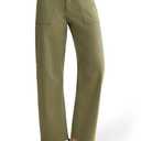 GRAPENT Womens Work Pants Business Casual Comfy Work Pants Women Green, XX-Large