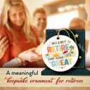 10 x Retirement Ornament 2025 - Retirement Gifts for Coworker, Employee, Boss, Teacher, Nurse, Funny Farewell Retired Gifts, First Retired Ornament - Ceramic Christmas Ornament for Tree Decor