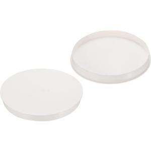 PATIKIL 6" PVC Pipe End Cap Fitting, 2 Pack Furniture Grade Plug Coupling Socket Adapter for DIY, Garden, White