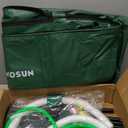 VIVOSUN Collapsible Rain Barrel, 100 Gallon Water Storage Tank with 1000D Oxford Cloth, Portable Rain Collection System Includes Two Spigots and Overflow Kit, Green