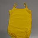 Wildarms Girls Sleeveless Ballet Leotard for Dance and Gymnastics, Camisole Style Dance Wear with Soft Fabric (Yellow, 1-3T)