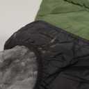 IECOii Extra Warm Reflective Adjustable Dog Jacket - Fleece Turtleneck Winter Coat, Large(Chest:20.9-24.4 in), Army Green