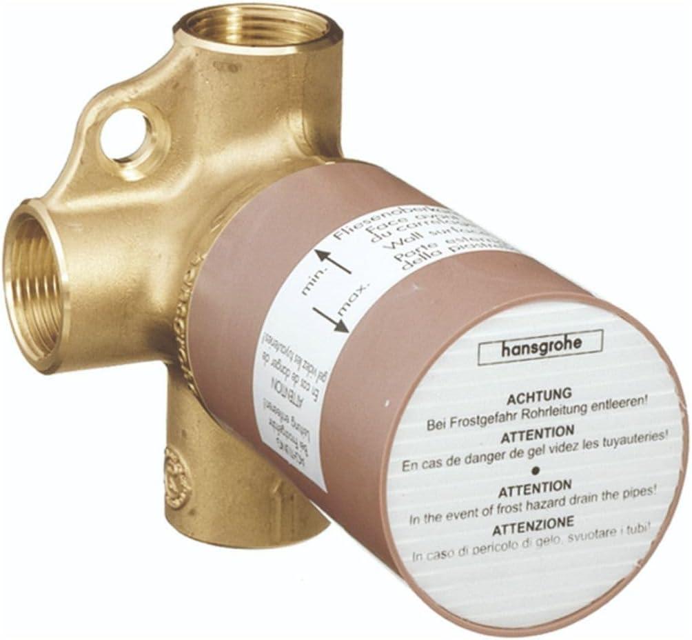 hansgrohe 15984181 Rough Trio Diverter Valve,Brass, .75