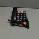 Sangyn Landline Phones for Seniors with Large Button Corded Telephone for Home with Amplified Loud Ringer Volume Adjustable One-Touch Dialing Big Button Telephones for Visually Hearing Impaired,Black