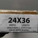 LOTUS & WINDOWARE Cordless Mini Blind, 1" Vinyl Slats, 24" Wide x 36" Long - White, Window Blinds for Home and Office, Interior Door Blinds - Light Filtering