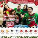 Misdary 8 Pcs Funny Ugly Sweater Gingerbread Christmas Acrylic Trophy Award 4 Inch Christmas Party Trophy Award Contest Prizes for Costume Contest Xmas Winner Holiday Party Supplies