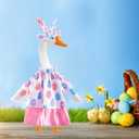 Easter Bunny Themed Cute Pattern Goose Outfit 23in High for Cement Plastic Outdoor Statue Garden Goose Costume