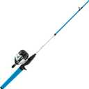 Zebco Roam Spincast Reel and Fishing Rod Combo, 6-Foot 2-Piece Fiberglass Fishing Pole with ComfortGrip Handle, Quickset Anti-Reverse Fishing Reel, Pre-Spooled with 10-Pound Zebco Line, 30