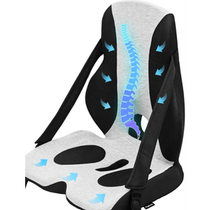DIBAKO Lumbar Support Pillow for Office Chair, Back Support for Chair, Recliner, Gaming Chair, Ergonomic Memory Foam Car Seat Cushion for Back Tailbone Sciatica Pain Relief Wheelchair Travel