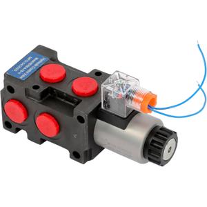 13GPM Hydraulic Solenoid Selector Diverter Valve DC12V 6 Port 50LPM for Switching Oil Circuits Between Different Flow Rates And Pressures