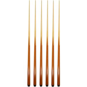 HAN'S DELTA Set of 6 Pool Cues 36"/ 42"/ 48"/ 57" Real 4-Prong House Bar Billiard Pool Cue Stick (6 Cues)