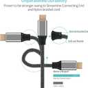 USB C to Mini Displayport (4K@60Hz), Thunderbolt 3 to Mini DisplayPort Adapter for iPhone 15/16/17 Series, M2-M4 MacBook, MacBook Air/Pro 2018-2025, Galaxy S21-S25, Steam Deack and Rog Ally