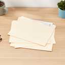 Amazon Basics Sturdy File Folders with Reinforced Tabs for Filing and Organization, 1/3-Cut Tab, Assorted Positions, Letter Size, 8.5x11 inches, Manila, 100-Pack