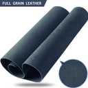 RingSun 24''X24'' Blue Leather Sheets for Crafts (2mm), Full Grain Leather Tooling Leather