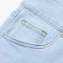 Sidefeel Women's Jeans High Waisted Strechy Straight Legs Boyfriend Denim Pants with Pockets L Light Blue Size 6 Short (Blue)