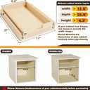 Pull Out Cabinet Organizer, 11''W21''D Sliding Drawers for Cabinets, Soft Close Slide Out Wooden Pull out Drawers, Base Cabinet Organization for Kitchen, Pantry, Bathroom