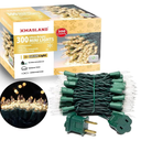 Ultra-Bright Connectable Clear Christmas Light Set 300Count 63.8Feet(2Sets-Each 150Lights) Incandescent Bulb Mini String Light for Indoor Outdoor Christmas Tree Wedding Garden Holiday Party