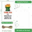 Serencatcher 50Pcs Dumpster On Fire Thank You Tags with String, Funny Thank You for Supporting Me Through This Dumpster On Fire Gift Tags for Teacher Employee Colleagues Customers Family Appreciation