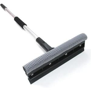 Generic 38"" Extendable Window Squeegee Cleaner Long Handle Car Cleaning Window Glass, Silver