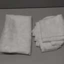 Lecloud Leia Bedroom White Sheer Curtains 96 Inches Long 2 Panels, Burnout Texture Patio Door/French Door Curtain Dual Rod Pockets, Farmhouse Leaves Living Room Drapes Window Treatment, 38W x 96L