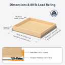 Pull Out Drawers for Kitchen Cabinets 23" W x 21" D Birch Wood